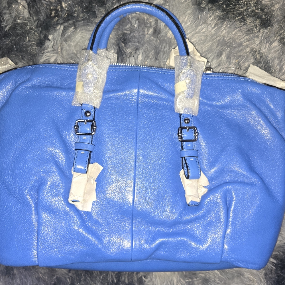 Coach Blue Leather Women's Bag - Picture 2 of 8